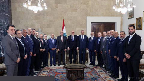 Lebanese parliament member Melhem Khalaf, who leads a parliamentary delegation, calls for extension of the UNIFIL mandate…