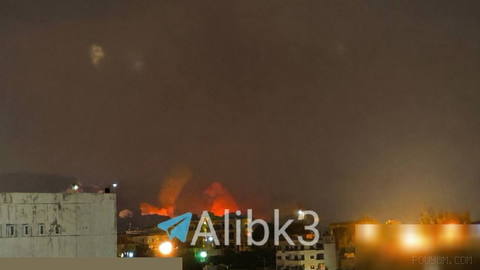 Images of part of the airstrikes by Israeli fighter jets on various areas in southern Lebanon