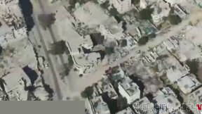 The Israeli army says it destroyed a Hamas weapons production site in Gaza City an hour ago
