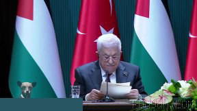 נשיא ה״מדינה הפלסטינית״ העצמוני, מחמוד עבאס: