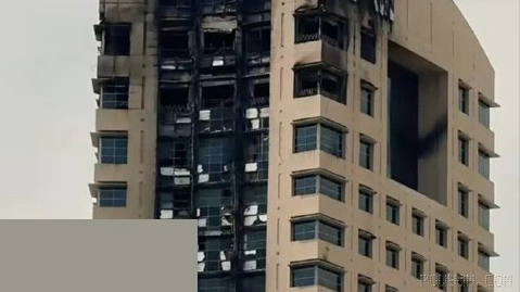 Iranian Revolutionary Guard drone hits a famous tower in Kuwait