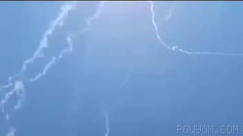 More footage of smoke in Eilat after rocket debris impact