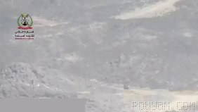 PLC armed forces has released images showing a marksman targeting a motorbike said to be operated by two Ansarallah group members in Yemen’s western Marib province