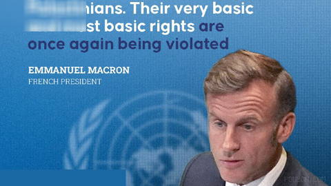 French President Emmanuel Macron speaks at 81st UN General Assembly