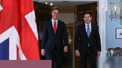 US Secretary of State Marco Rubio and UK Foreign Secretary Ed Miliband