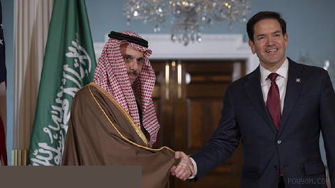 مارک روِبیو، وزیر امور خارجه آمریکا، با وزیر امور خارجه عربستان دیدار کرد