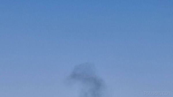 People’s report of an object hitting a hangar in the Afseriyeh area