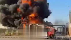 Explosion and fire in Kuwait right now: