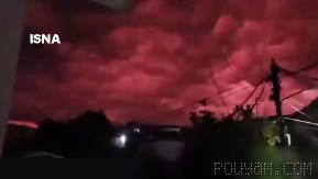 People of “Galares” are horrified by “blood clouds” in the sky