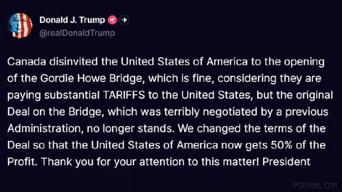 〰 President Trump, via Truth Social: