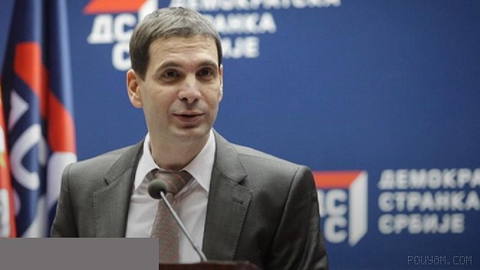 The chairman of the opposition New Democratic Party of Serbia, Milos