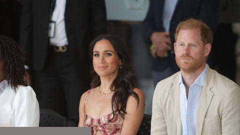US President Donald Trump says he was "happy" that Prince Harry and his
