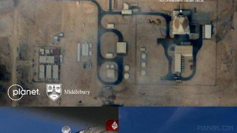 🛰🛵 תמונות לוויין מראות שר״ם ארוך־טווח אמריקאי של קטאר ביום השלישי למלחמה נפגע על ידי מל״ט מתאבד מסוג שהד ۱۳۶ ורק במהלך המלחמה הושבת!