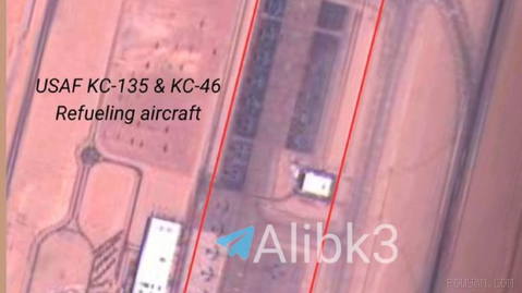 Satellite images from Ramon Airport in Eilat show at least 24 American tankers
