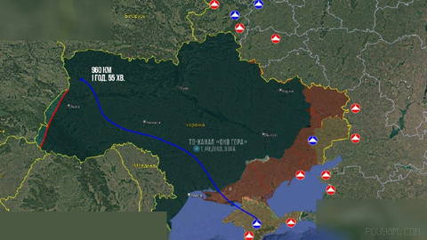 Ukrainian monitoring channels say a Russian jet-powered kamikaze drone of the Green-4 type flew a distance of about 960 km from occupied Crimea…