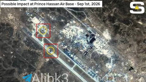 Satellite images show that two locations at the Al-Muward Hassan airbase in Jordan have been damaged due to ballistic missile strikes…