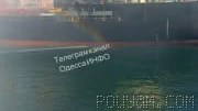 👈 Images of a civilian cargo ship with the flag of Togo that was hit this morning by Russia’s “Geran-4” suicide drones, while…