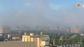 Russia today fired a barrage of drones and ballistic missiles at Kyiv.