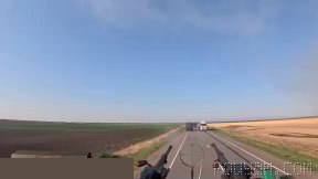 A Russian soldier with a simultaneous firing system