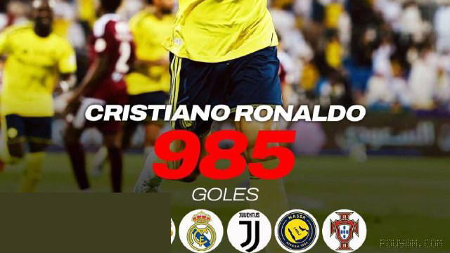 Only 15 goals left; 🔥 Ronaldo scored a hat-trick and reached his 985th goal. João Félix also recorded four assists in this match. 🔈 …