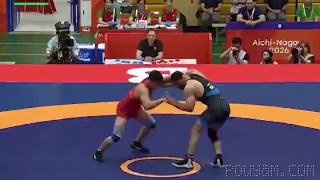Winner of the big duel; 🔼A second finalist today #wrestling: Amirali Azarpyra
