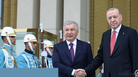 🤝 Turkish President Erdogan and Uzbek President Mirziyoyev meet in