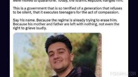 🔹 President Trump reposted a tweet by Masih Alinejad about the execution of Javdanam (A champion) #Erefan_Asfandiyari on the social network Truth.