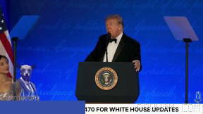 President Trump at a White House Correspondents’ Dinner: