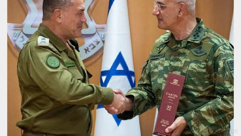 Israeli Army and Greek Army Announce They Held a Meeting Between Lt. Gen. Eyal Zamir, Head of the Israel Defense Forces General Staff, and Greece’s National Defense General Staff Chief