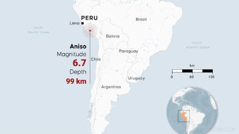 A powerful 6.7 magnitude earthquake struck southern Peru, triggering