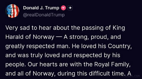 — Truth Social üzerinden Donald Trump: