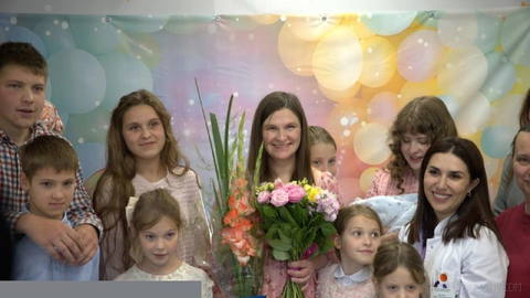 A woman has given birth to her 17th child in the town of Krasnogorsk in