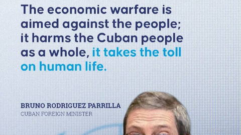 ❝Cuba is not a threat. The blockade is a threat❞