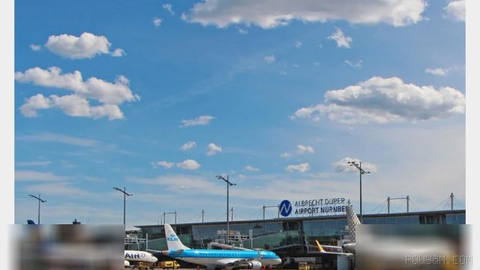 Nuremberg Airport in Germany announced that flights have been suspended due to an air emergency.