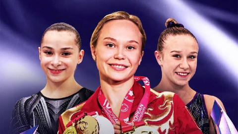 📃Russian gymnasts Angelina Melnikova, Viktoria Listunova and Anna