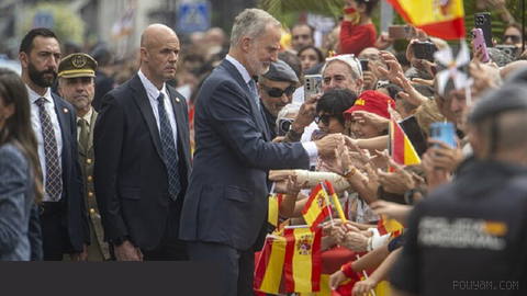Spain's King Felipe VI and Queen Letizia visit Ceuta for first royal