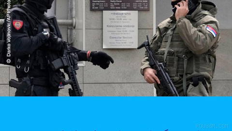 🔶 Attack on guard of the Israeli embassy in Belgrade; attacker killed in police shooting