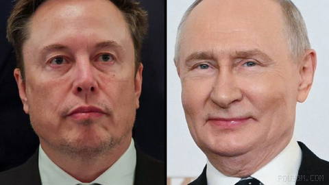 🔻The Russian president says that Elon Musk is a “true genius.”
