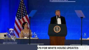 President Trump at a Dinner of the White House Correspondents’ Association: